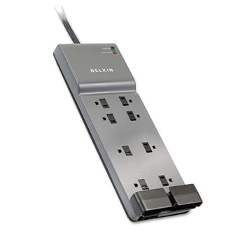 Belkin® Home-office Surge Protector, 8 Outlets, 12 Ft Cord, 3390 Joules, Dark Gray freeshipping - TVN Wholesale